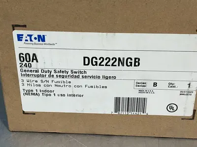 New | in-Stock EATON DG222NGB Disconnects Ohio US | HGR 24 #1278487