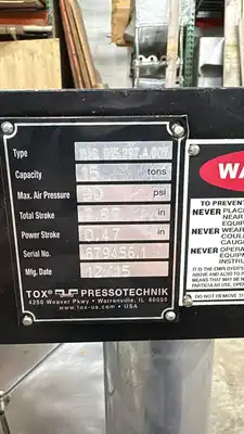 TOX PRESSOTECHNIK MAG 015 Work Holding | Global Machine Brokers, LLC (7)