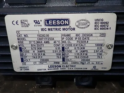 USED LEESON C80T17FZ53A