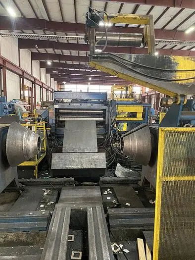 72" x 60,000 Lb. Loopco Cone Uncoiler with Pit Type Coil Car (Used)
