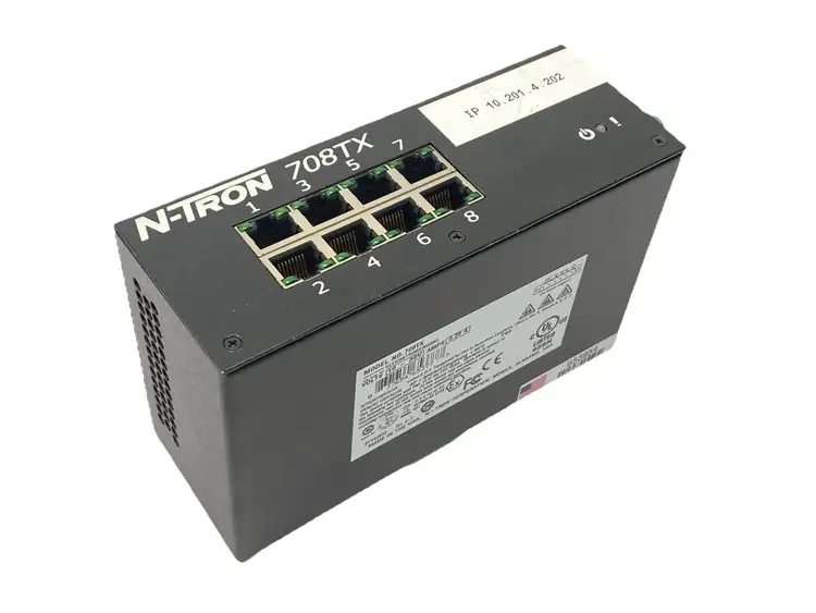 Used N-TRON FULLY MANAGED INDUSTRIAL ETHERNET SWITCH WITH 8 PORTS 10/100BASET Relays & Switches | Maverick Industrial Sales #1100074