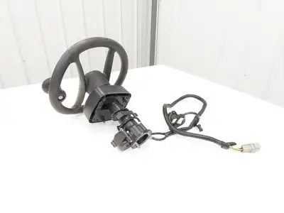 Hyster 8808585 Forklift Steering Wheel & Bracket Assembly Removed From E80XN