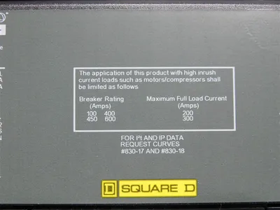 Square D LI36500 I-Limiter Circuit Breaker 500A 600VAC 100kA 750VAC 6kV New