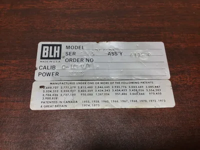 BLH 624/625 Vernier Precision Calibrator 0-10MV/V