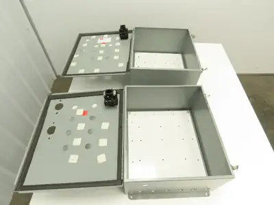 C & I Electrical Enclosure 16x14x8" Backplate Wall Mount 3Ph Disconnect Lot of 2