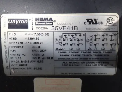 USED DAYTON 36VF41B