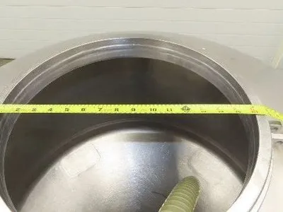 Mobile Stainless Steel Mixing Vessel 136 Gallon Tank Food Grade Sanitary Drain