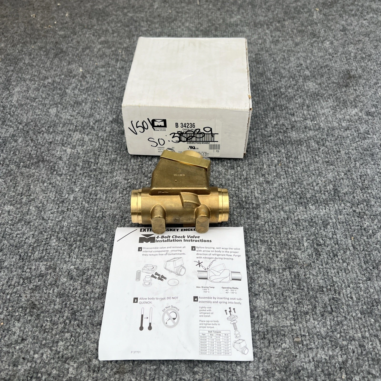 New | in-Stock MUELLER REFRIGERATION B 34238 Chiller & Refrigeration Parts California US | Davliegogo LLC #1706584
