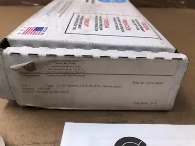 Continental Disc Corp. HPX-90 1-1/2″ 316SS Rupture Disc 60PSIG 200°F -NIB