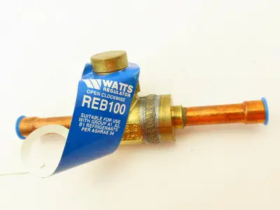Watts REB100  Brass HVAC Ball Valve 1/2" Copper Line  500 PSI  LOT OF 2