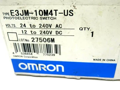 NEW OMRON E3JM-10M4T-US PHOTOELECTRIC SWITCH E3JM10M4TUS