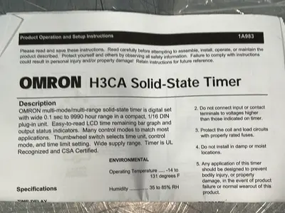 Used OMRON H3CAA Timers Ohio US | HGR 24 #1291899