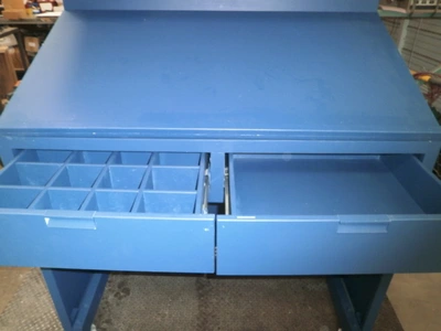 Custom BLUE Design Storage-Workbench 47 1/2" x 26" X 95 "