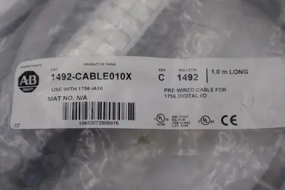 NEW Allen Bradley 1492-CABLE010X Cordset Cable 1m STOCK H1004