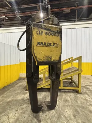 40 TON (80,000 LBS) BRADLEY ADJUSTABLE TELESCOPING COIL LIFTING GRAB TONGS: STOCK #23558