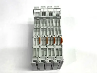 USED WAGO DIGITAL INPUT MODULE 8-CHANNEL 24VDC NO TERMINALS LOT OF 4