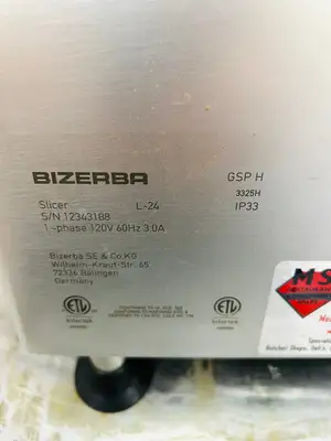 Bizerba GSPH 2024 Manual Deli Slicer Fully Refurbished