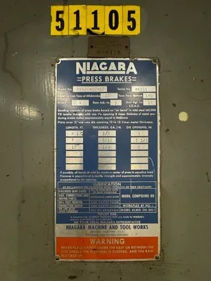 1968 NIAGARA N-120-10-12 Press Brakes | Excel Machinery Marketing (7)