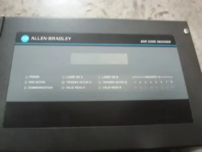 Allen Bradley 2755-DD1A Dual Headed Bar Code Decoder Series B Rev. F Used