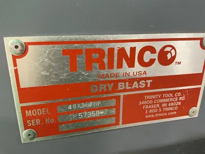 Used TRINCO TOOL CO 48X36/BP Blast Room (Manual Booth) Ohio US | HGR 24 #1419783