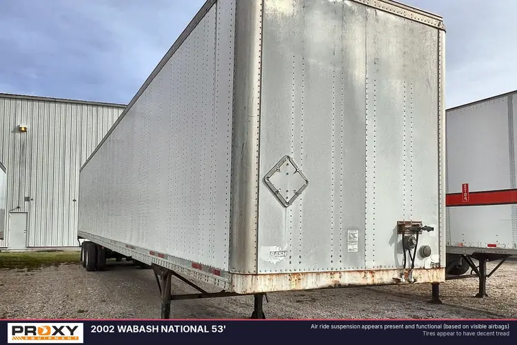 Used 2002 WABASH NATIONAL 53' Box Trailers Indiana US | Proxy Equipment #1385075