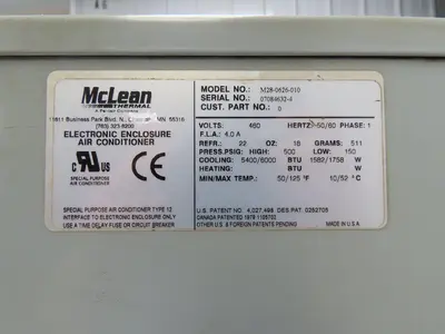 Used MCLEAN _UNKNOWN_ HVAC Parts and Equipment Indiana US | Arrow Industrial #633396