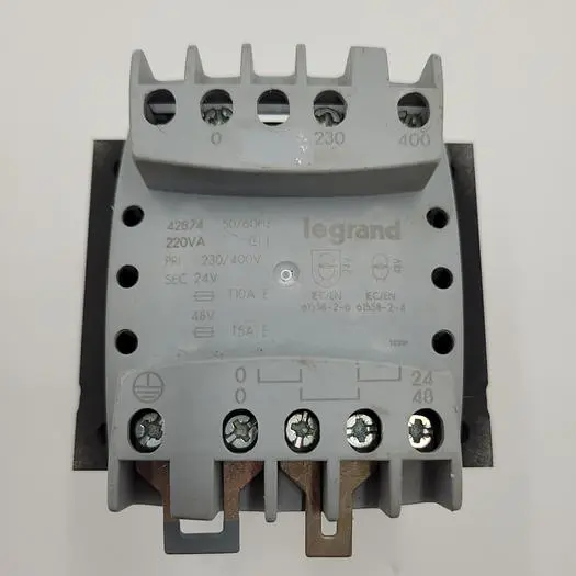 Used LEGRAND 42874 LEGRAND TRANSFORMER 230/400V 24/48V 220VASINGLE-PHASE Transformers | ND Industrial Surplus #1225480