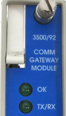 USED BENTLY NEVADA 3500/92 COMMUNICATION GATEWAY MODULE 136180-01