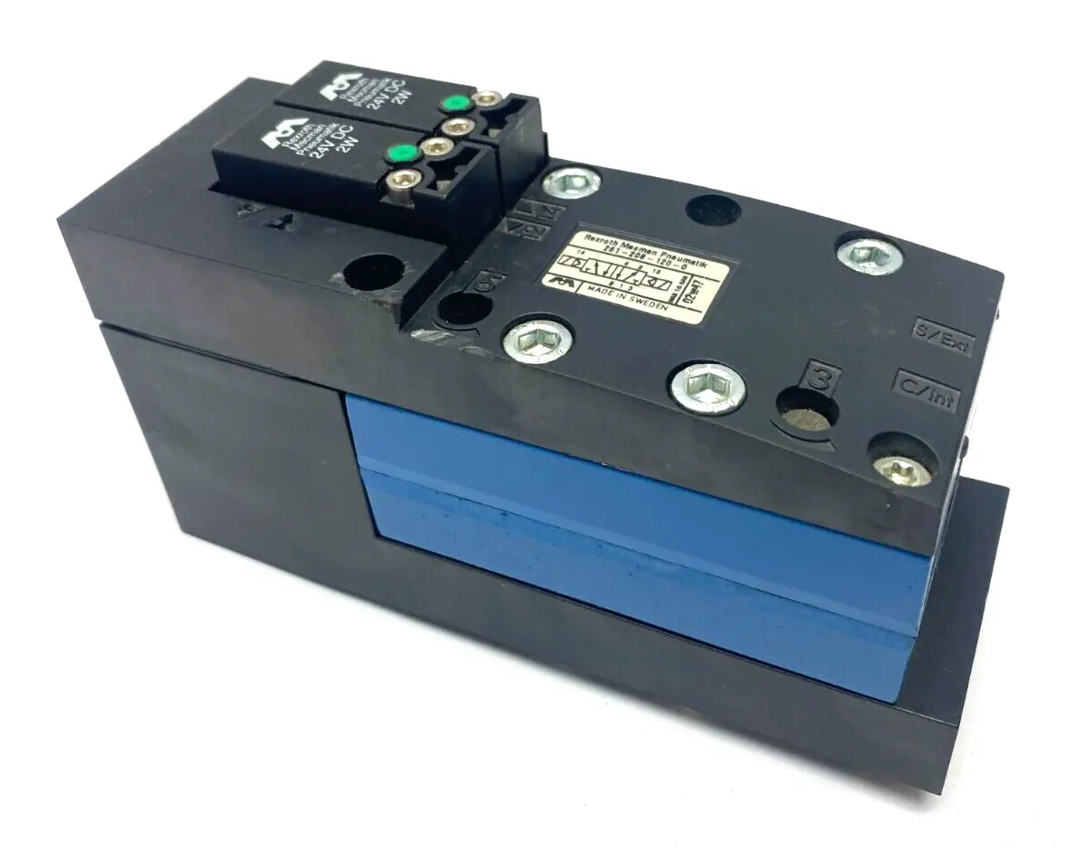261-208-120-0 | Rexroth Mecman Pneumatik  Pneumatic Solenoid Valve 24VDC Max 10 Bar - Used