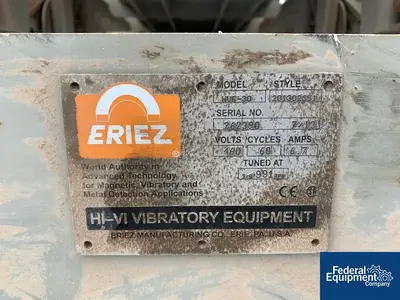 USED Eriez 30" Eriez Vibrating Conveyor, Model HVF30, C/S
