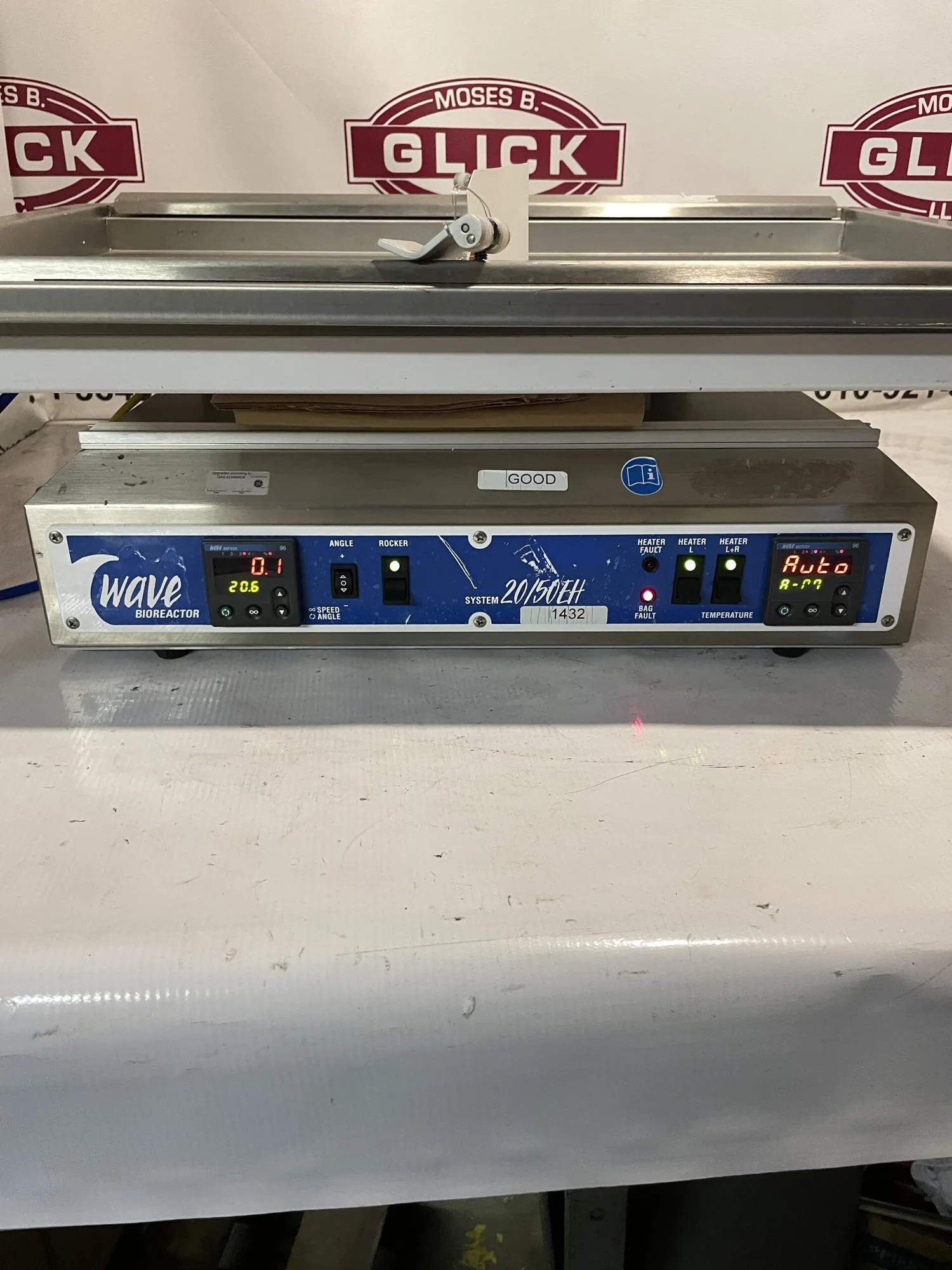 Wave BASE2050EH Bioreactor 20/50EH Rocker w/ Heater Plate