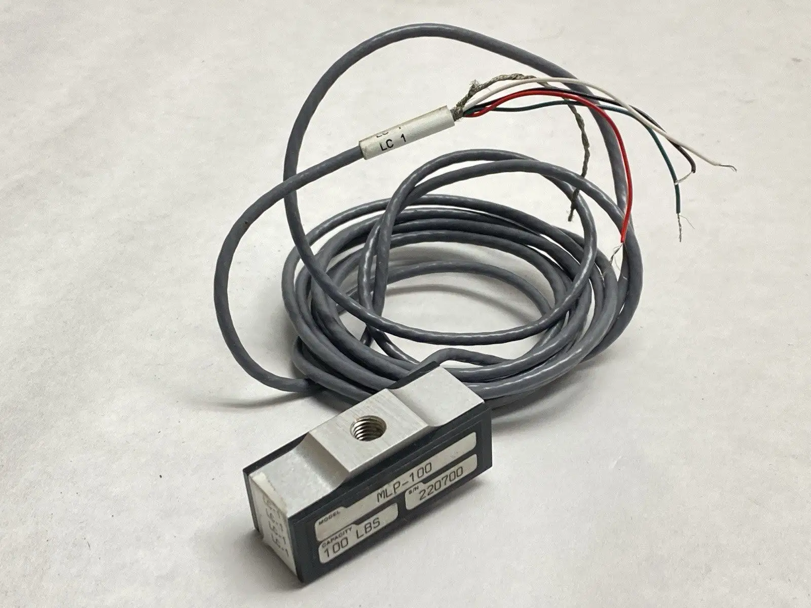Used Transducer Techniques Compression Load Cell Force Sensor 100lbs Transducers Michigan US | Maverick Industrial Sales #1392353