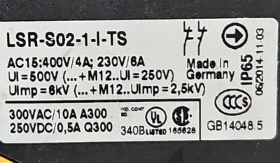 Eaton LSR-S02-1-I-TS Safety Interlock Switch (BIN3.4.4)