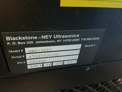 Used BLACKSTONE GMC3523 Ultrasonic Cleaning Systems Ohio US | HGR 24 #1358793