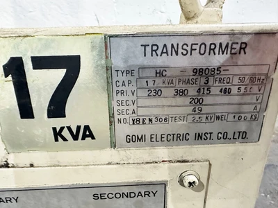 GOMI 17KVA TRANSFORMER HV:230/380/415/480/550