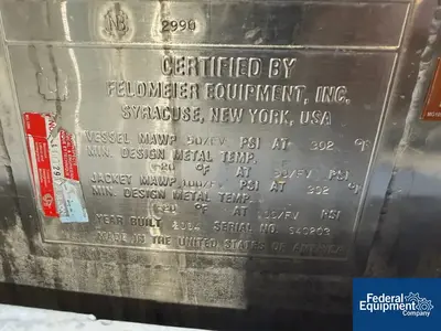 Used Feldmeier 30,000 Liter Feldmeier Reactor Reactors Ohio US | Federal Equipment Company #1090464