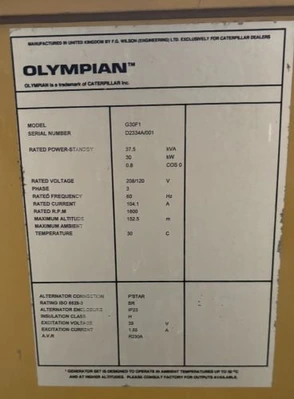 USED OLYMPIAN G30F1