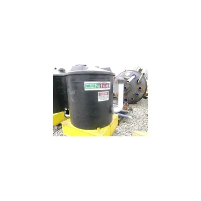 Used 160 Gallon Engel Plastic Tank with Basket Filter Strainer