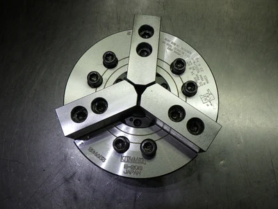 Kitagawa 210mm 3 Jaw Hydraulic Power Lathe Chuck W/ Jaws 52mm Hole B-208 (STK)