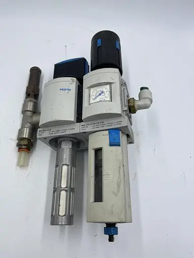 Used FESTO FESTO MS6-EM1-1/2-S, MS6-LFR-1/2-D6-C-R-V-AS Misc Electrical & Power Parts | ND Industrial Surplus #1215246