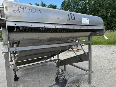 USED MAGNUSON ENGINEERING SHUFFLO FEEDER AND SLICER 54" WIDE