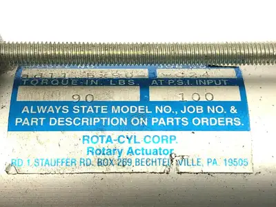USED ROTA-CYL ROTARY CYLINDER