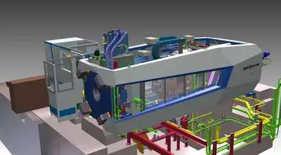 SMS GROUP 1450 TON ALUMINUM EXTRUSION PRESS (14670) PRESSES, EXTRUSION | Machinery International LLC (4)