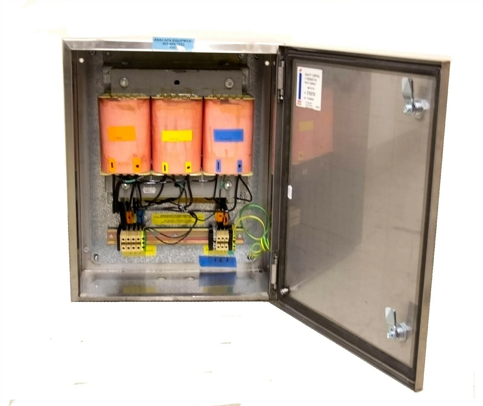 Merrimack Transformers 400v to 230v 3PH Rating: 3Kva Power Transformer USED 8397
