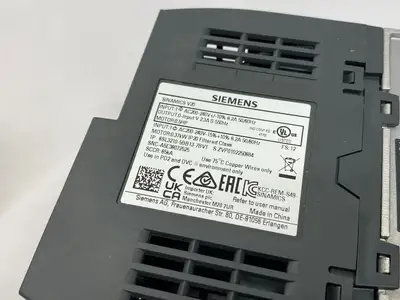 USED SIEMENS SINAMICS V20 CONVERTER DRIVE