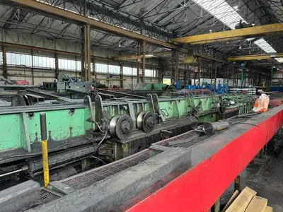 Used SAMUEL PLATT BRIGHT BAR DRAWING, STRAIGHTENING & SAWING LINE (14722) Draw Benches Connecticut US | Machinery International LLC #1557867