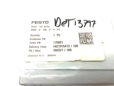 NEW FESTO SEMI-ROTATIONAL DRIVE 0-180 DEGREES