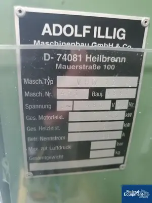 USED Illig Illig Thermoforming Line, Model RDM 70K / VHW 72