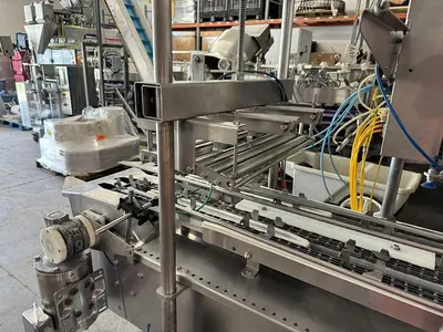 USED CONTROL GMC CUP, TUB AND TRAY FILLING AND LIDDING LINE FDS1500