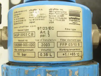 Donaldson/ Airtec AG 0006 Filter Assembly with Valve M 07 310-HN 4 Filters